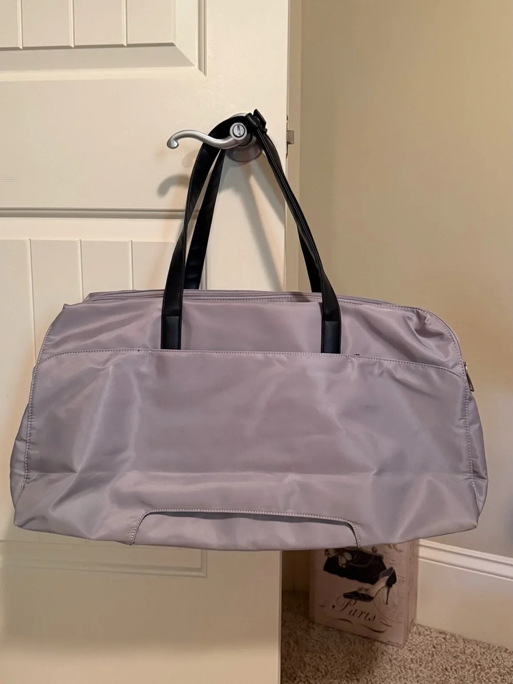 NEW Travel Duffel Bag Gray  Carry-On Weekender  Shoulder Strap
